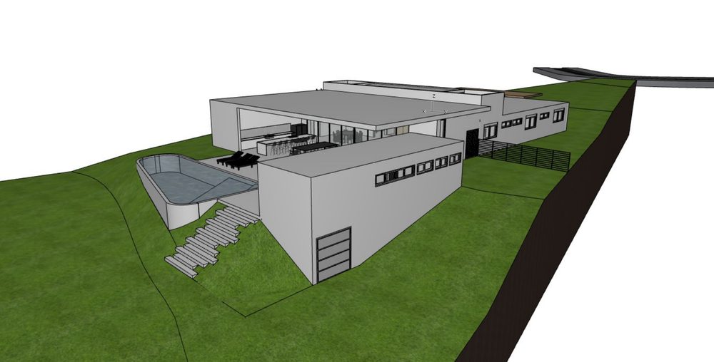 Modelo BIM de residência em Sertaneja